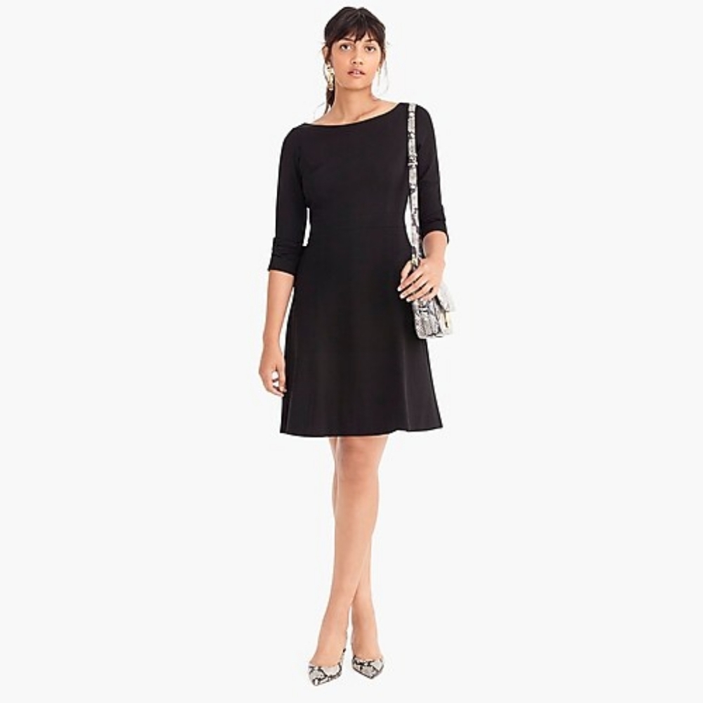 NWT J Crew Fit and Flare Sheath Dress Olive Siz 14